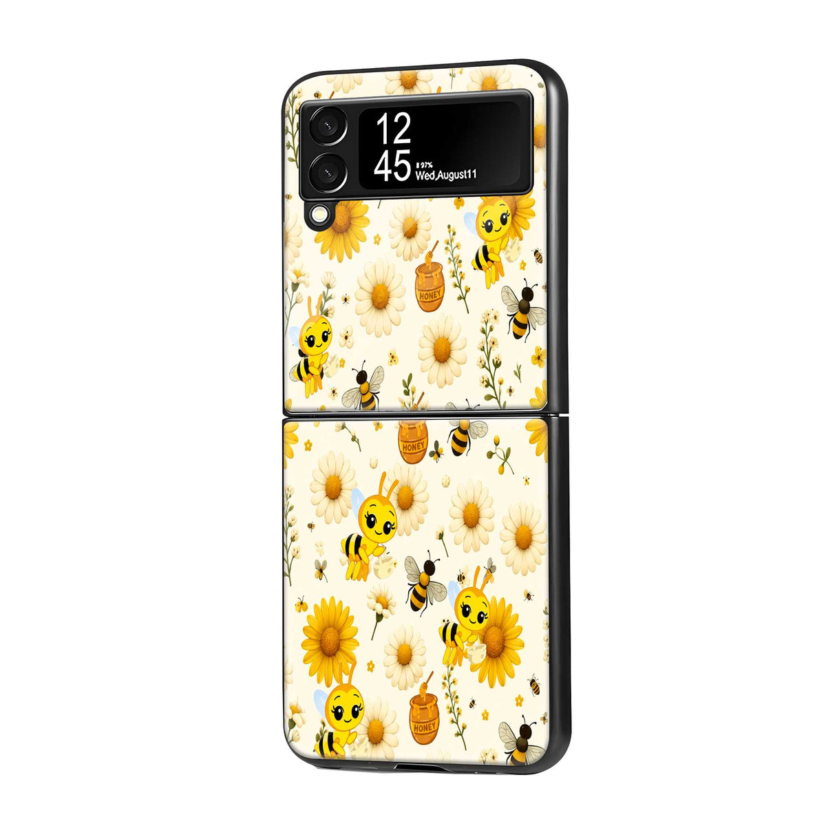 Honey Bee Samsung Z Flip Glass Case Main image