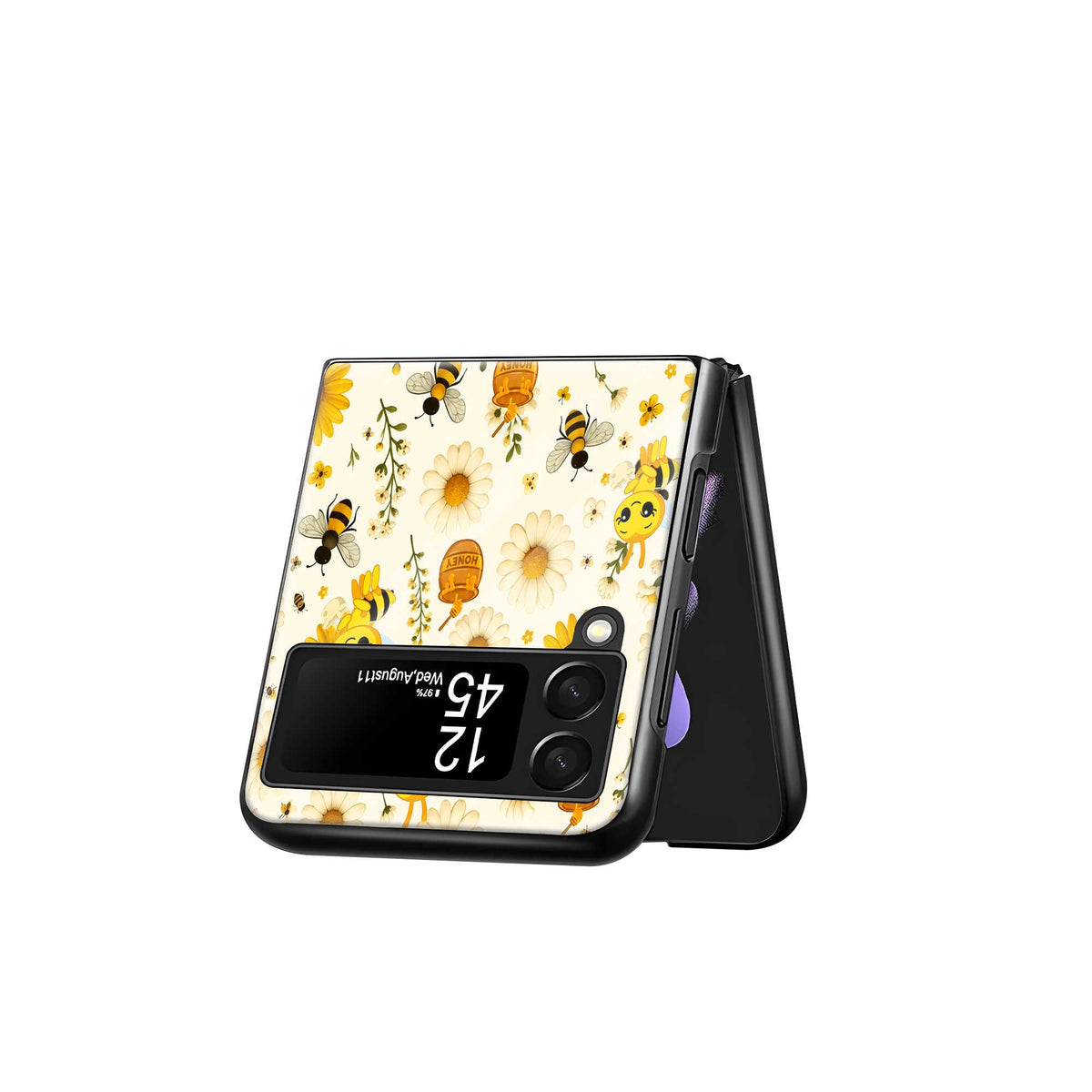 Honey Bee Samsung Z Flip Glass Case