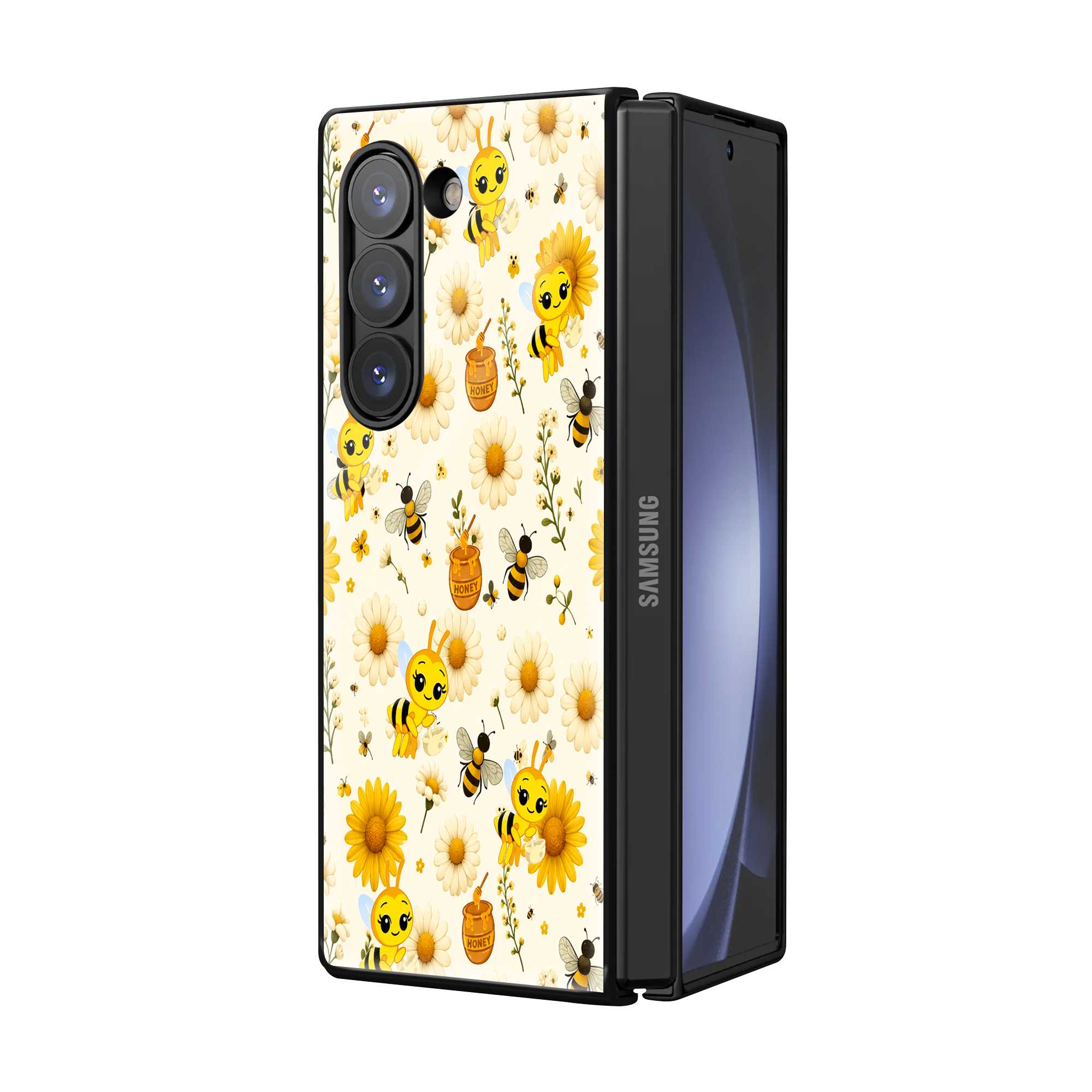 Honey Bee Samsung Z Fold Glass Case