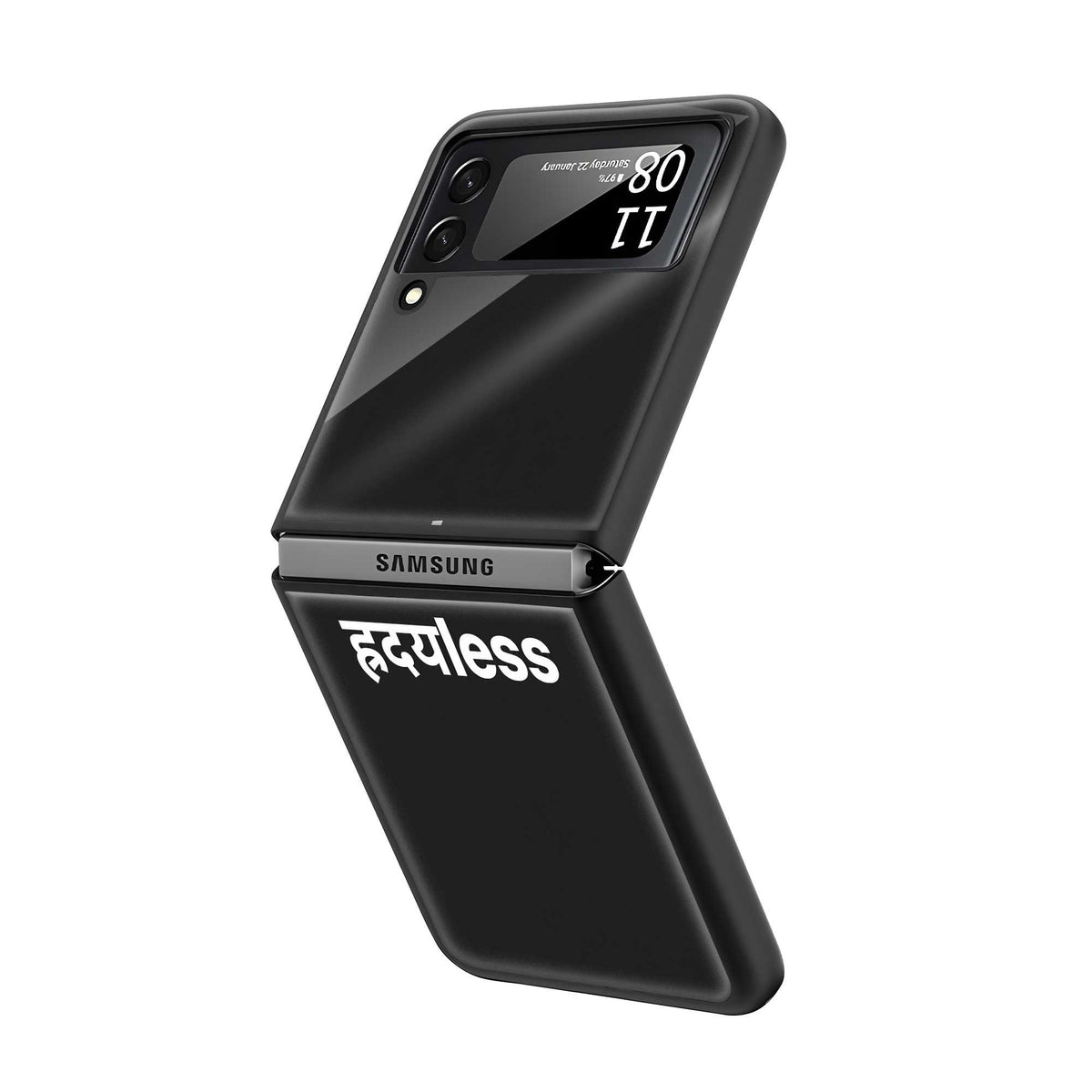 Hridaya-less Samsung Z Flip Glass Case
