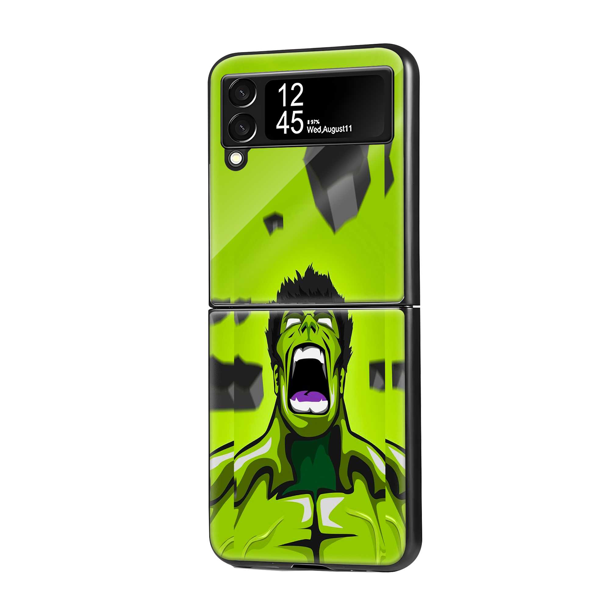 Hulk Samsung Z Flip Glass Case