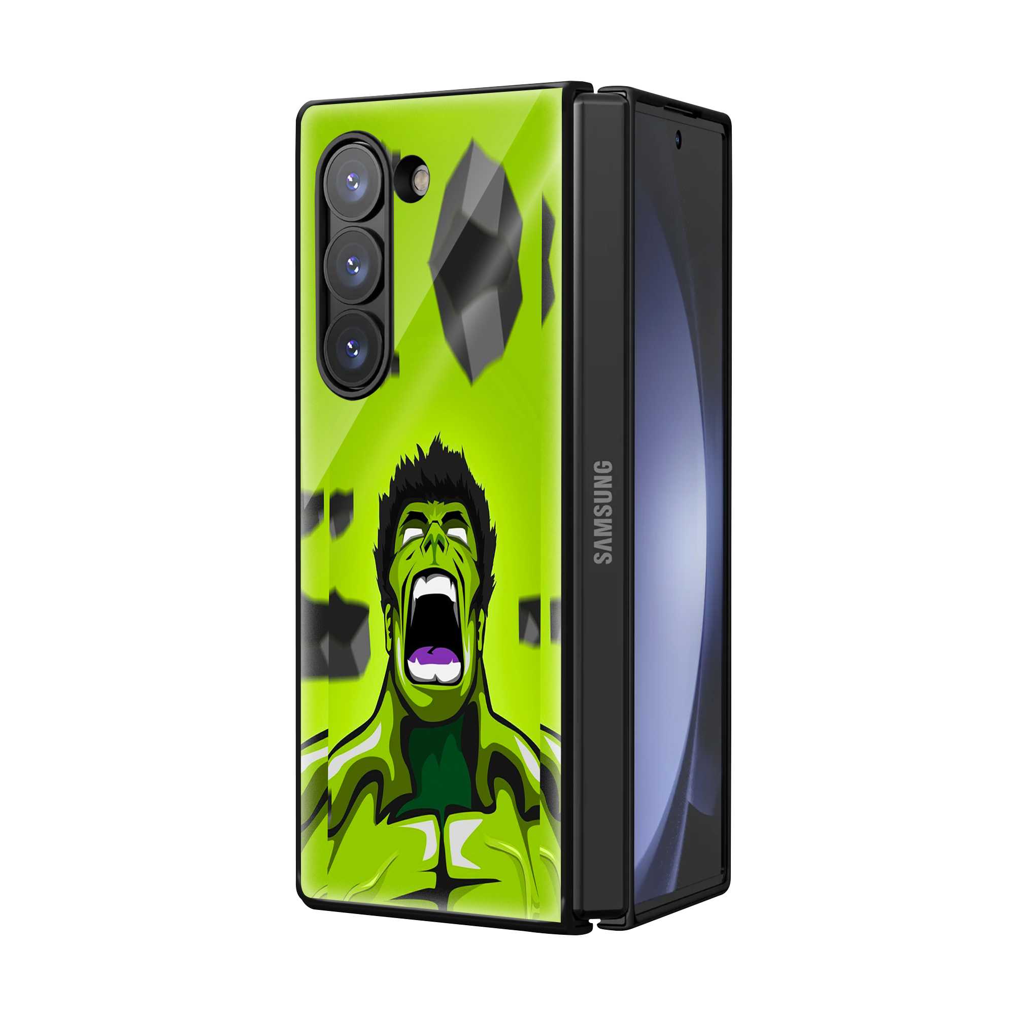Hulk Samsung Z Fold Glass Case