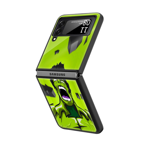 Hulk Samsung Z Flip Glass Case