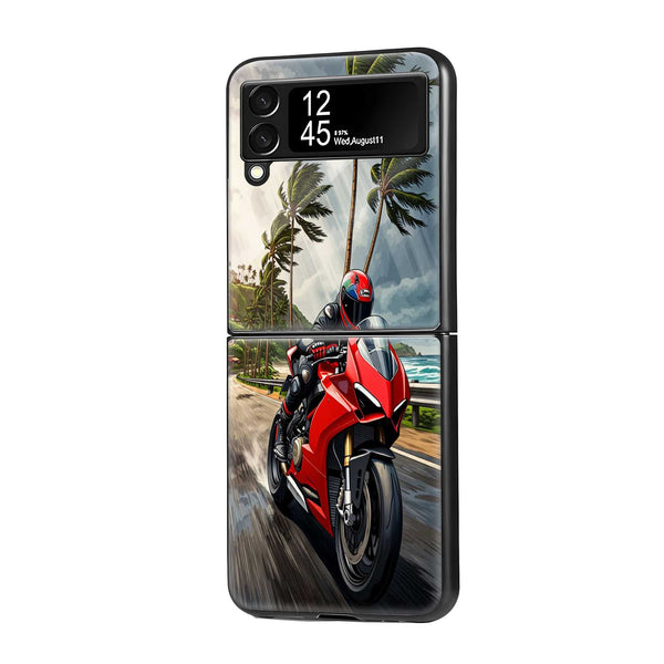 Hyperdrive Samsung Z Flip Glass Case