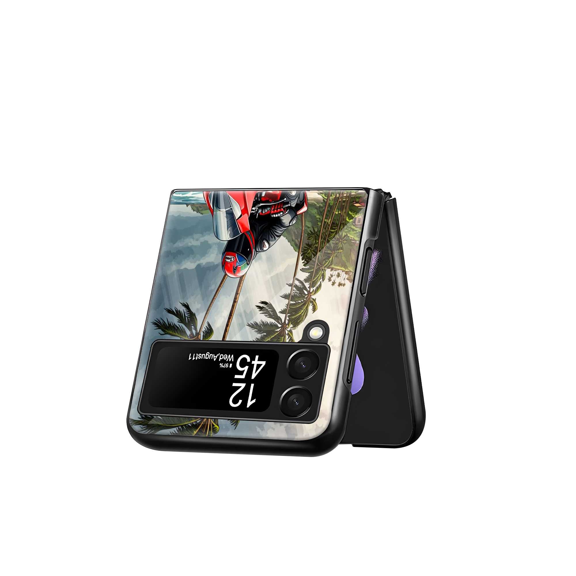 Hyperdrive Samsung Z Flip Glass Case