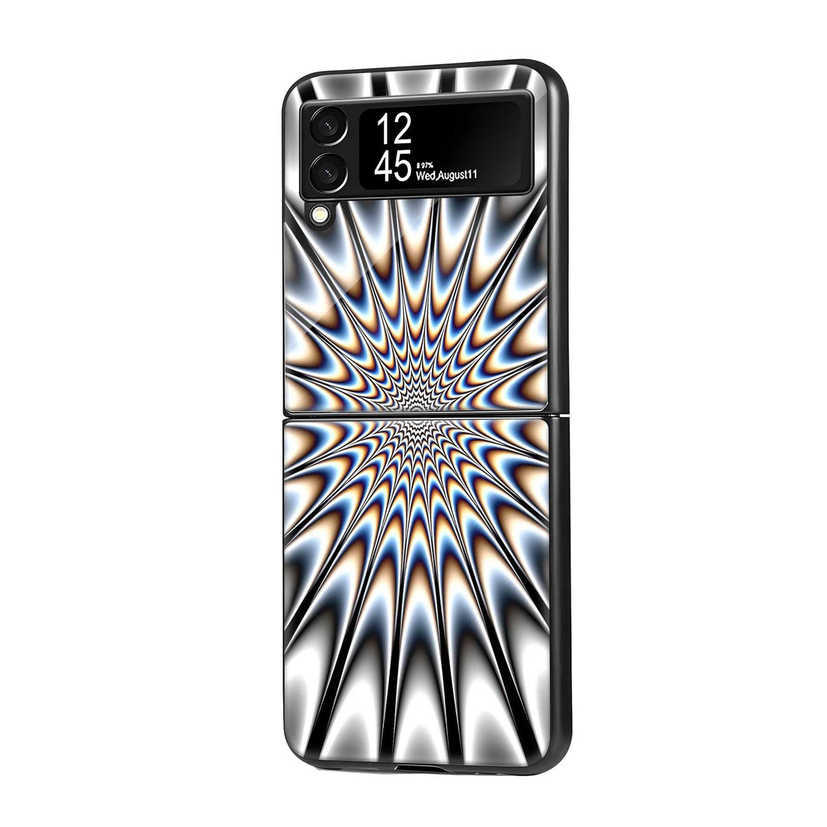Hypno Wave Samsung Z Flip Glass Case Main image