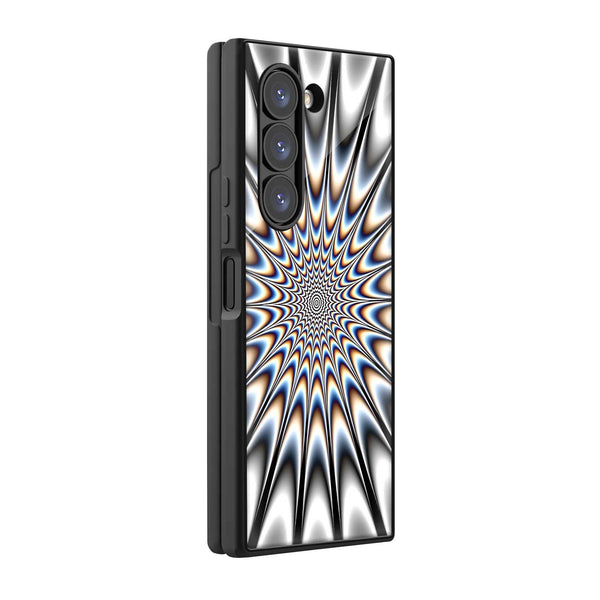Hypno Wave Samsung Z Fold Glass Case