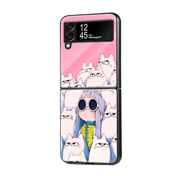 I'm Somthing Samsung Z Flip Glass Case