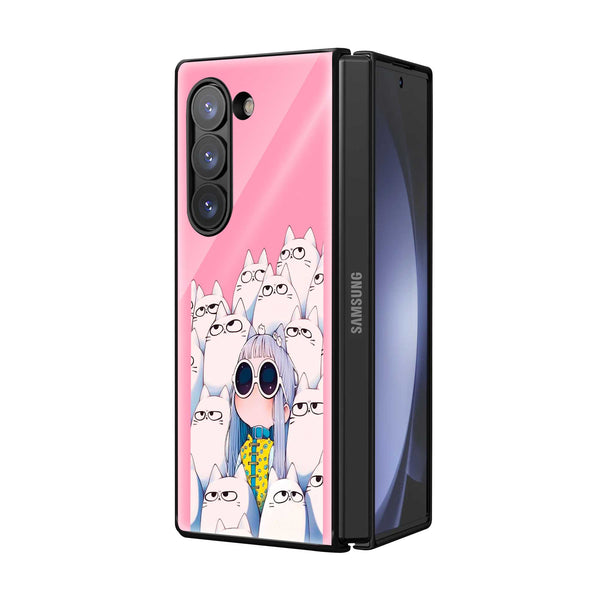 I'm Somthing Samsung Z Fold Glass Case