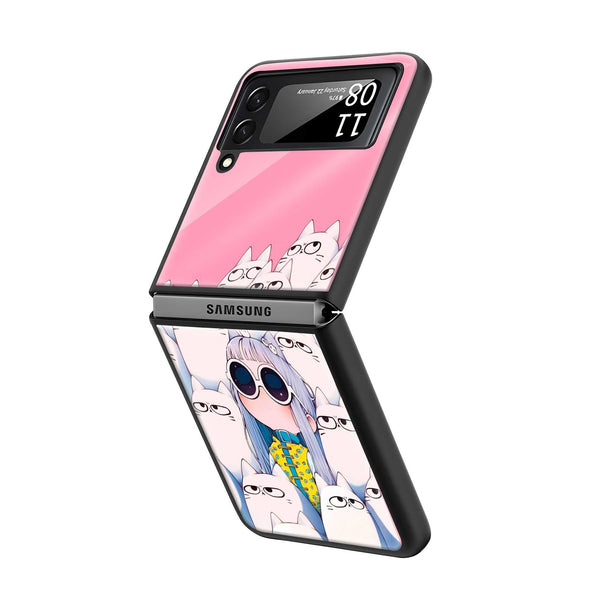 I'm Somthing Samsung Z Flip Glass Case