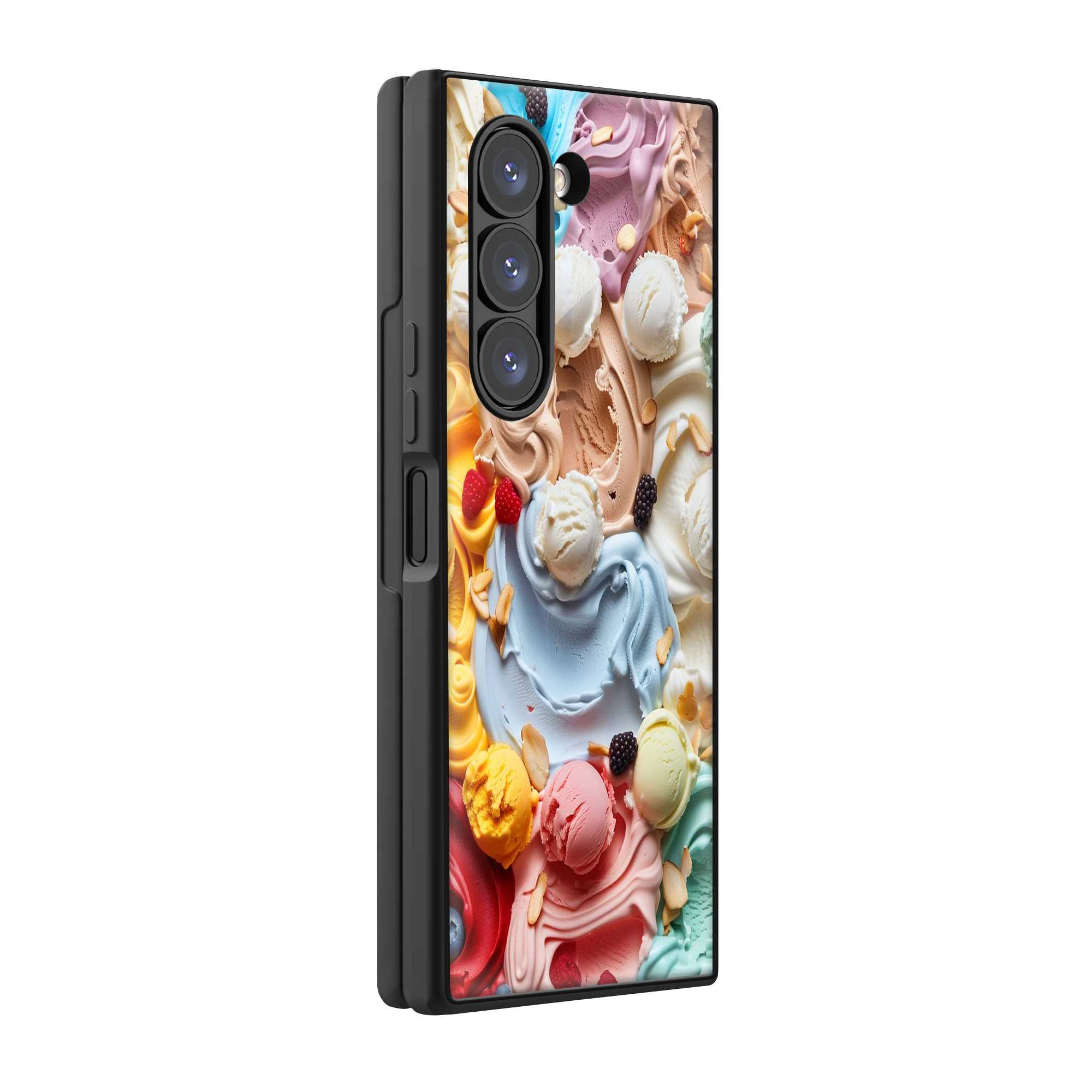 Ice Cream Palette Samsung Z Fold Glass Case
