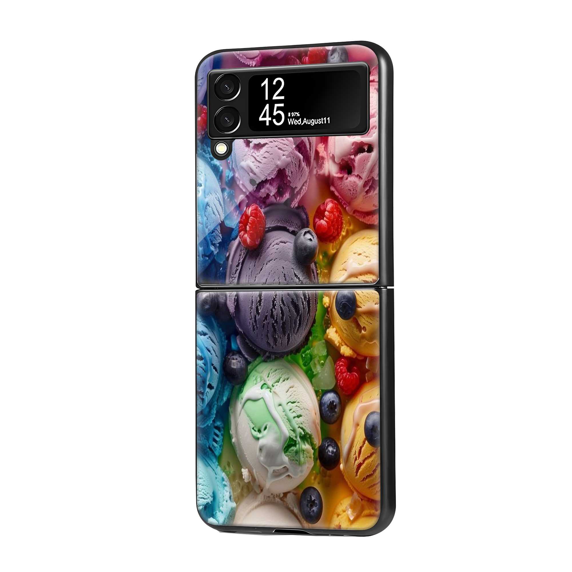 Ice Cream Pop Samsung Z Flip Glass Case