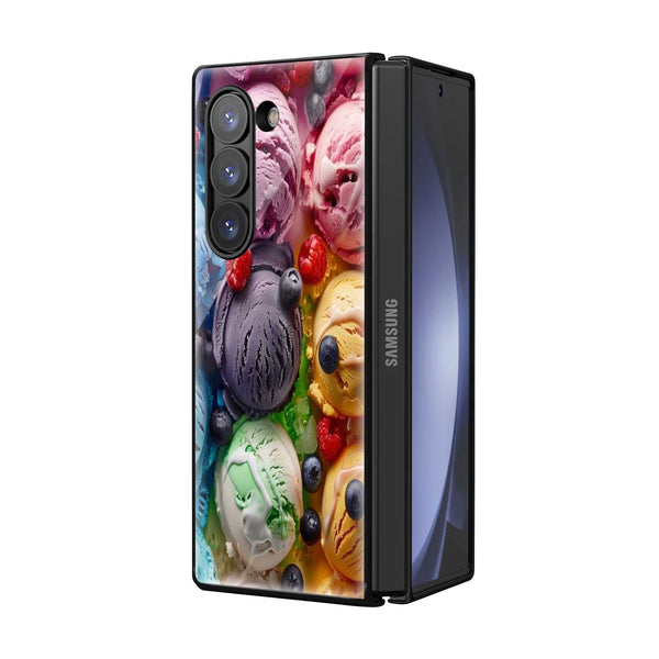 Ice Cream Pop Samsung Z Fold Glass Case