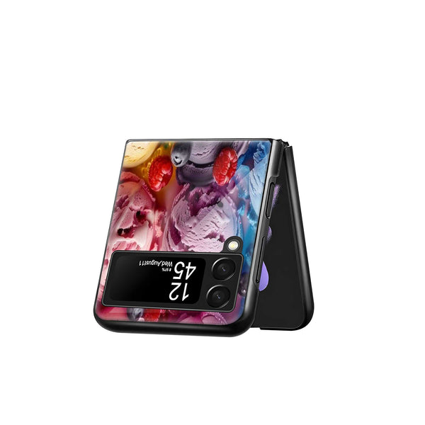 Ice Cream Pop Samsung Z Flip Glass Case
