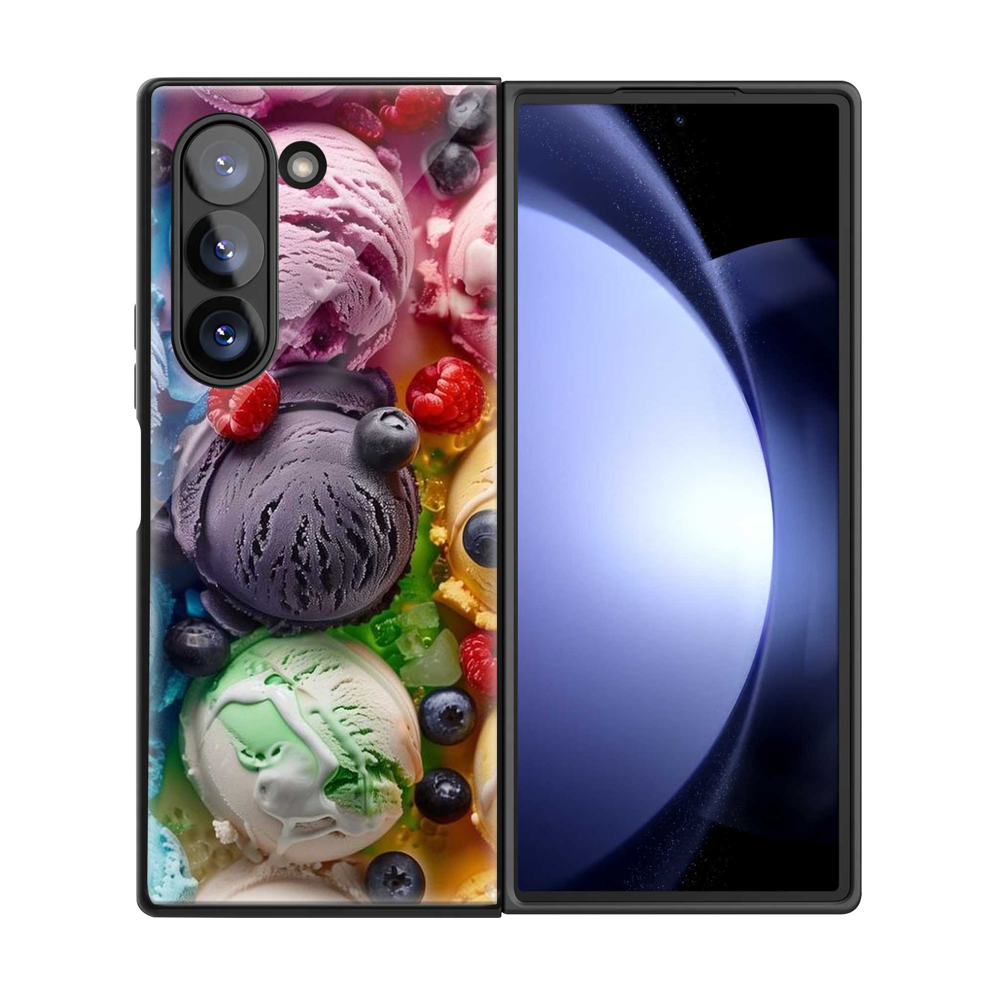 Ice Cream Pop Samsung Z Fold Glass Case