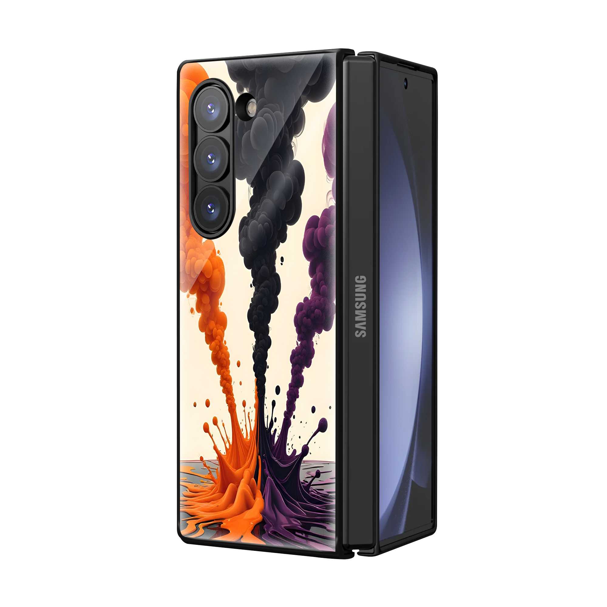 Ink Blast Samsung Z Fold Glass Case