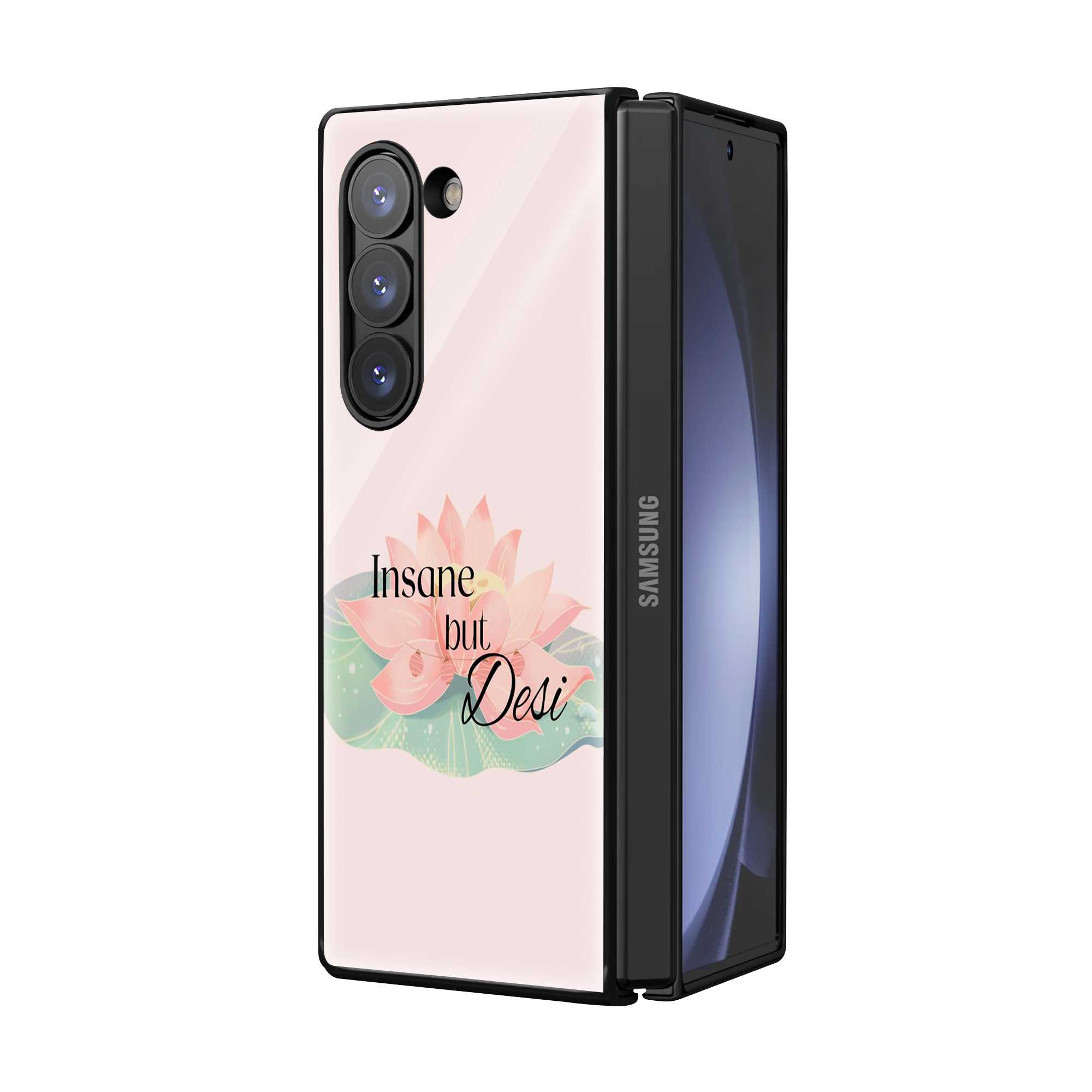 Insane But Desi Samsung Z Fold Glass Case