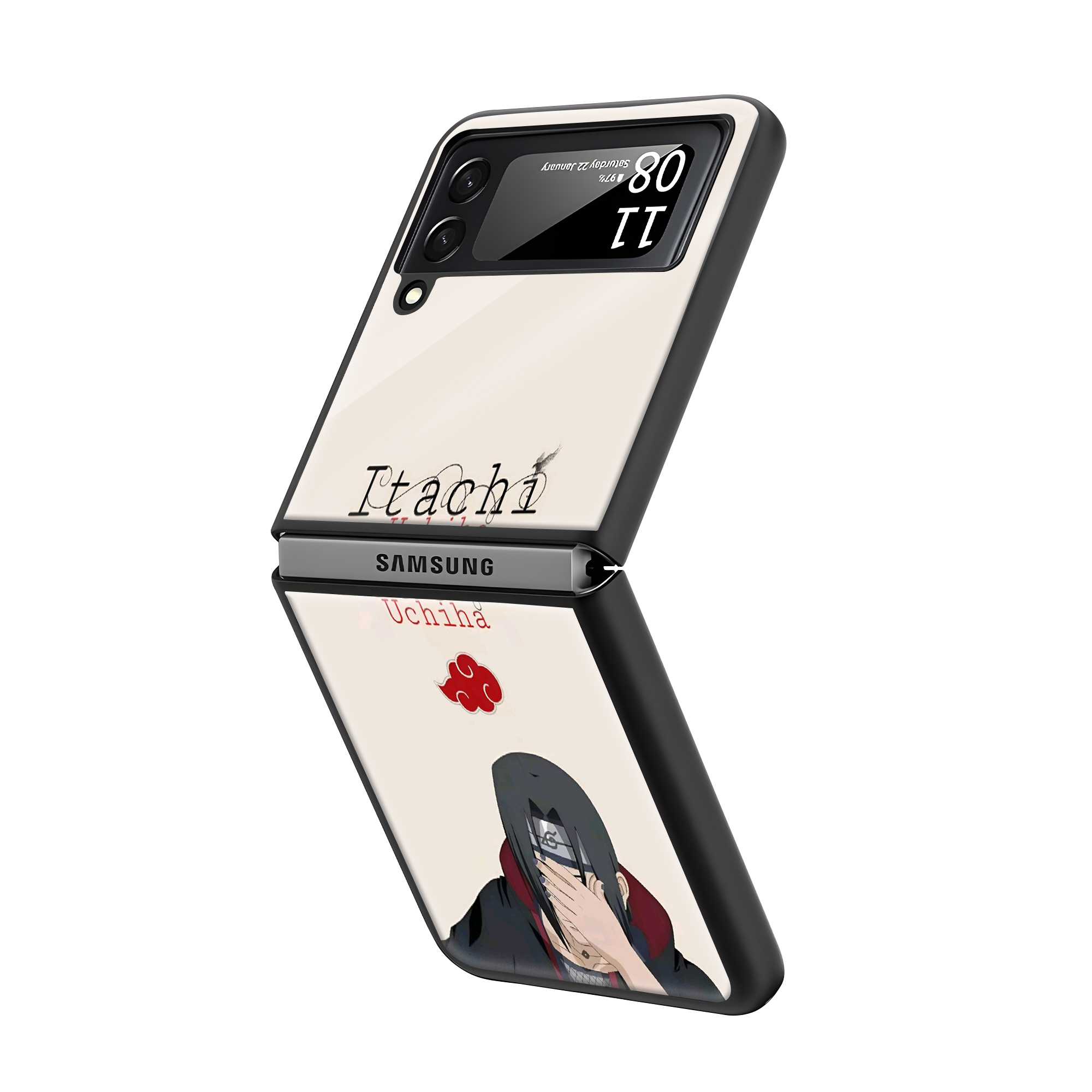 Itachi Mini Samsung Z Flip Glass Case