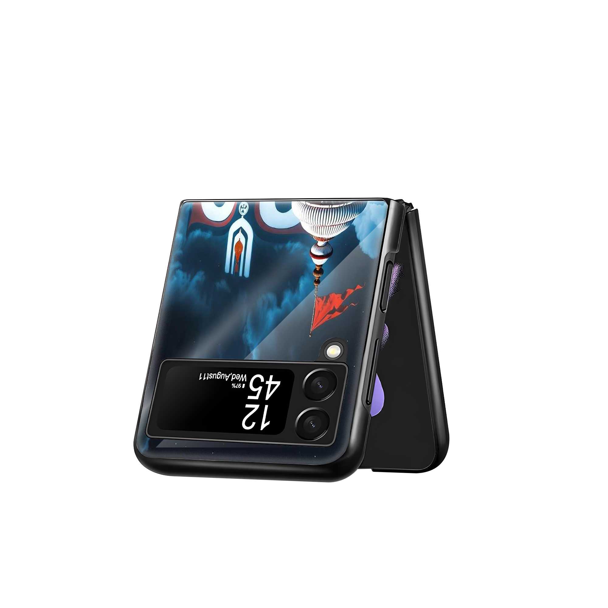 Jagannath Vibes Samsung Z Flip Glass Case