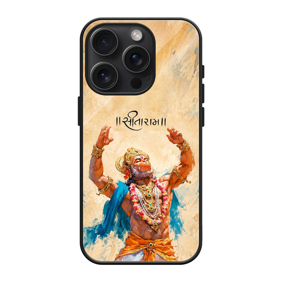 Jai Siya Ram Hanuman Glass Case