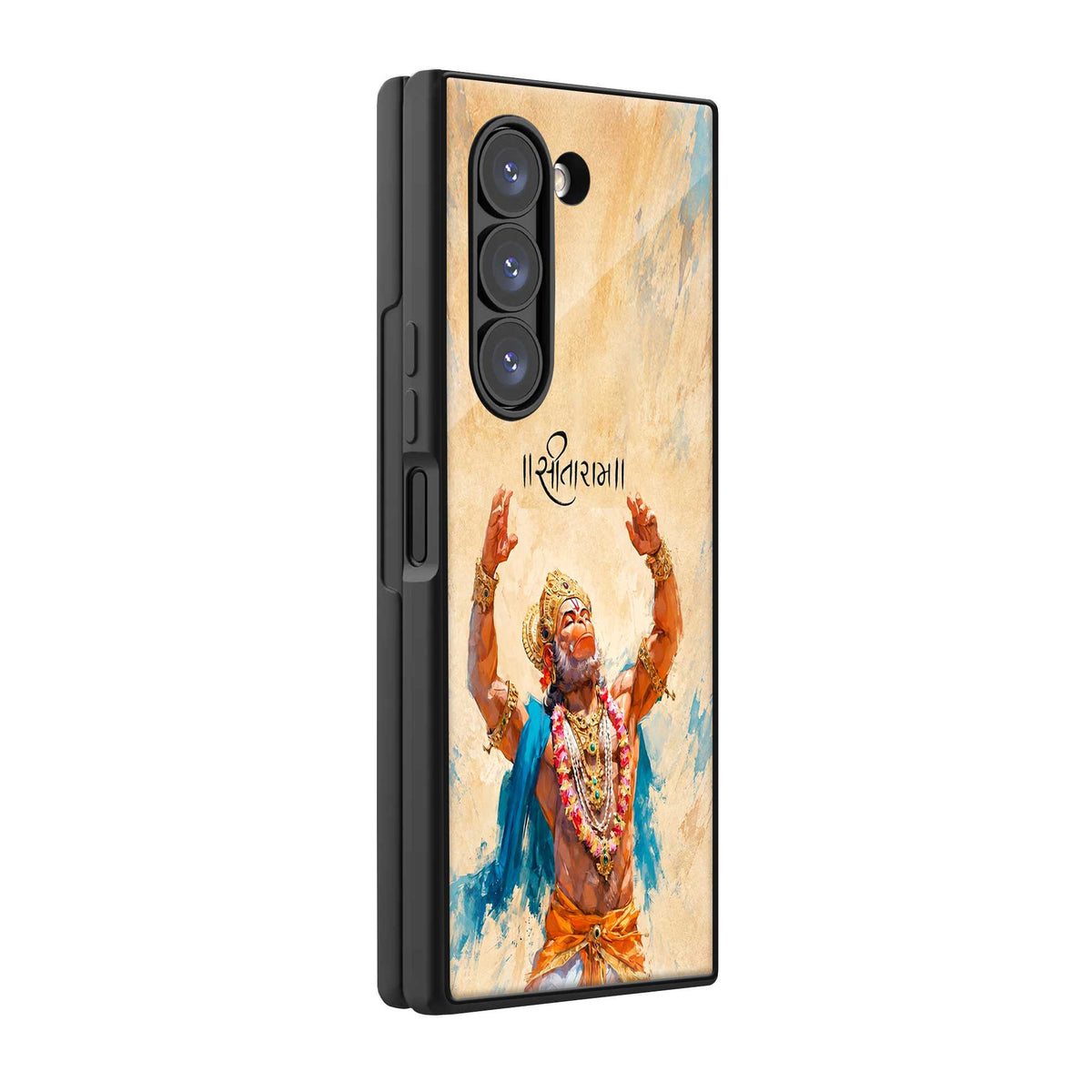 Jai Siya Ram Hanuman Samsung Z Fold Glass Case