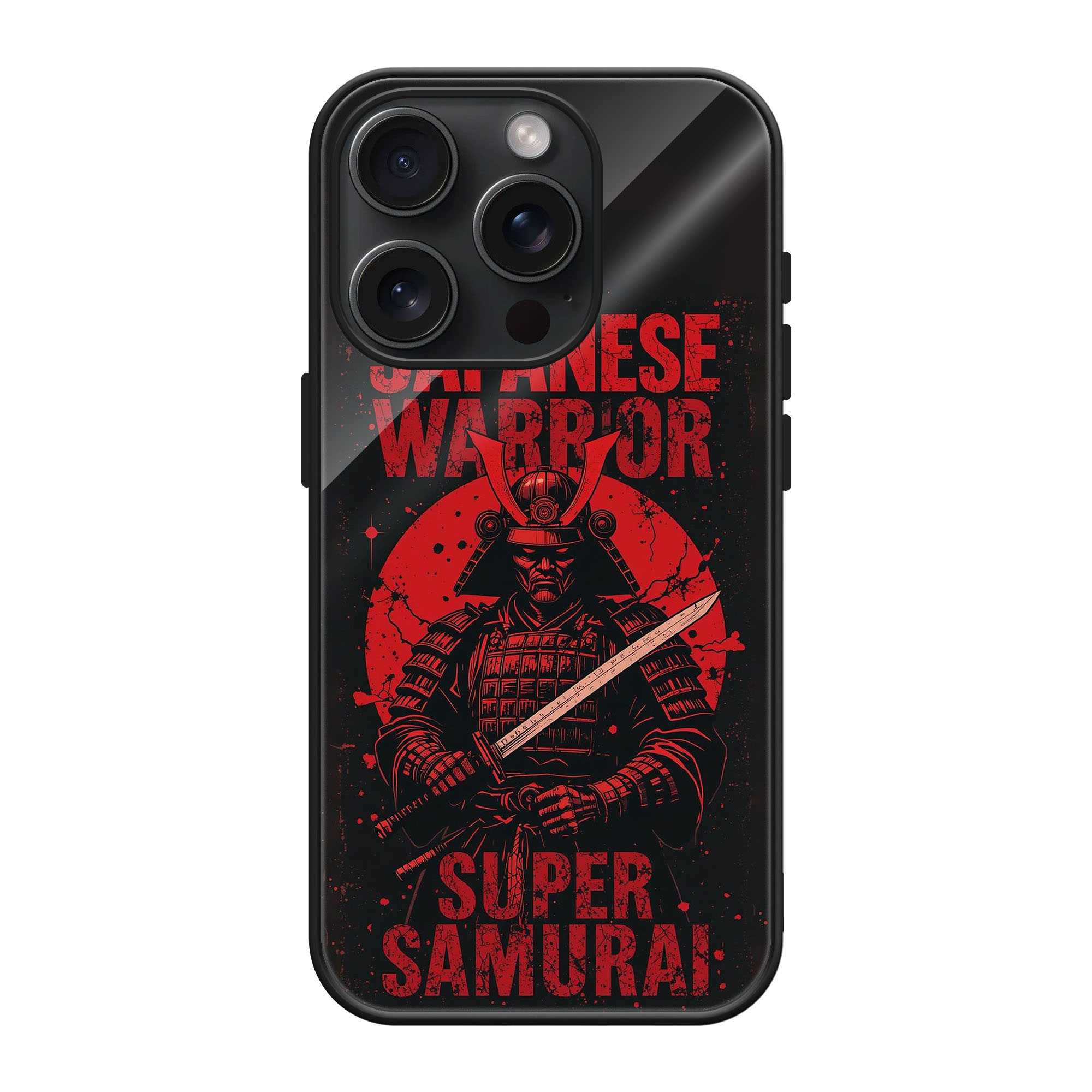 Japanese Warrior Glass Case