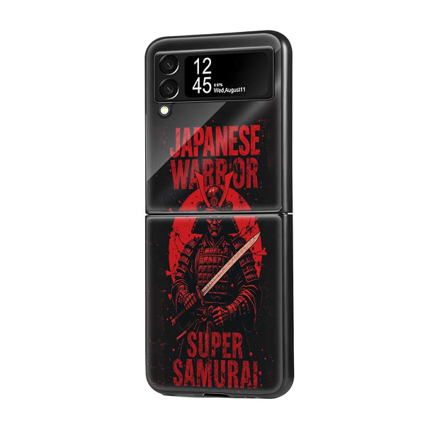 Japanese Warrior Samsung Z Flip Glass Case
