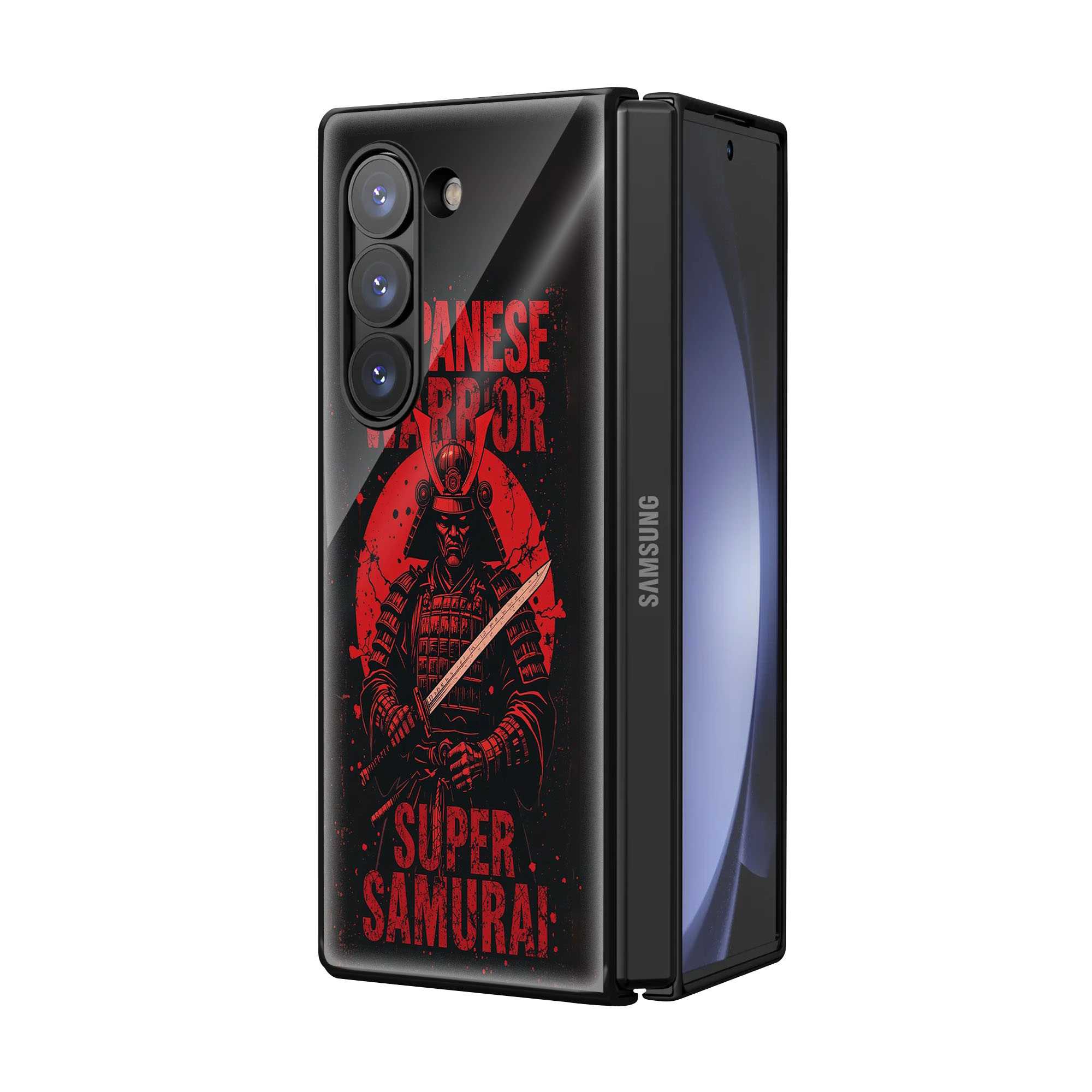 Japanese Warrior Samsung Z Fold Glass Case
