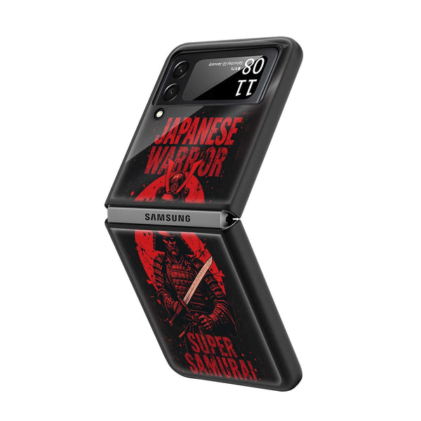 Japanese Warrior Samsung Z Flip Glass Case
