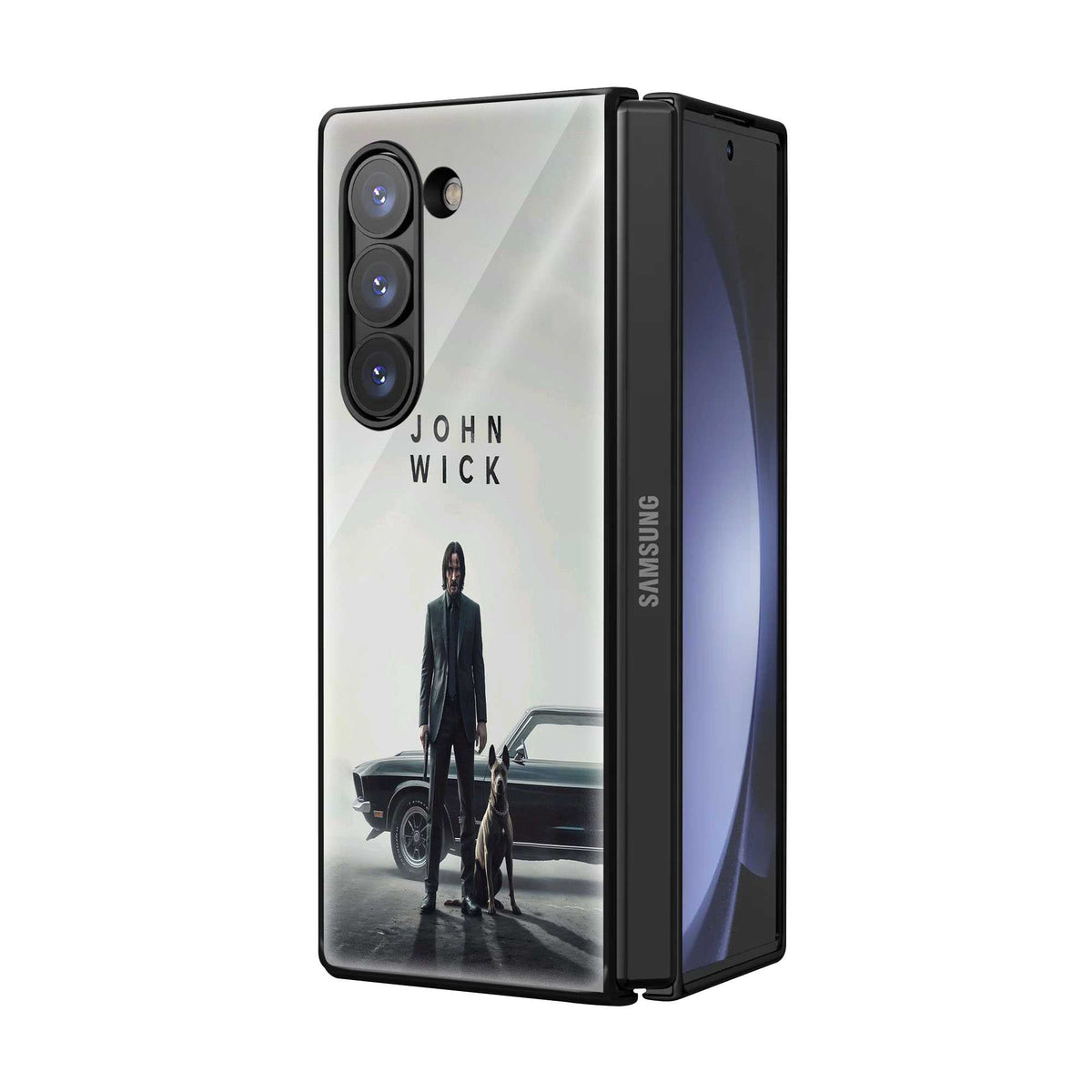 John Wick Vibes Samsung Z Fold Glass Case