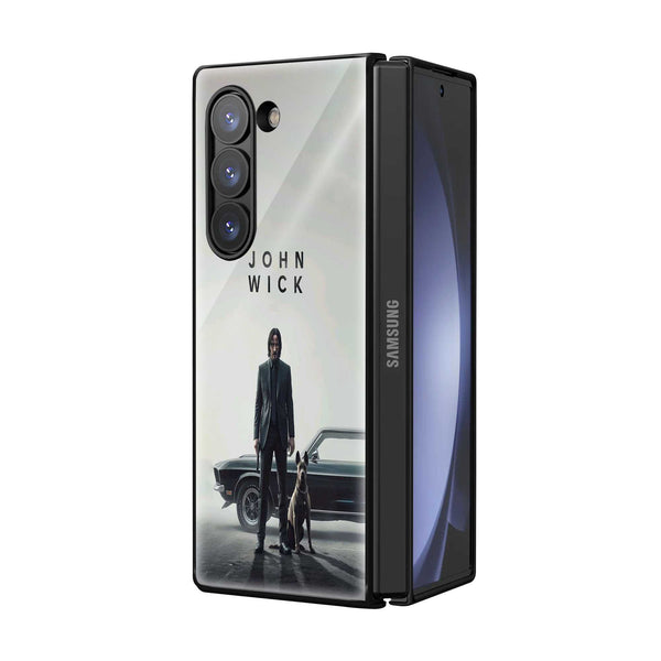 John Wick Vibes Samsung Z Fold Glass Case