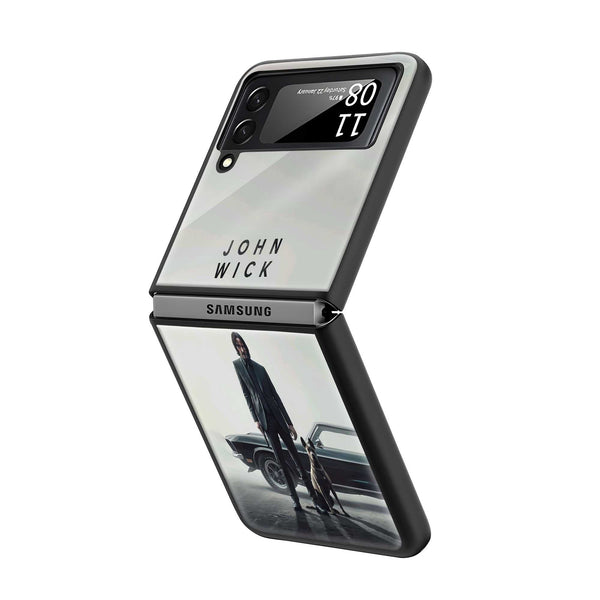 John Wick Vibes Samsung Z Flip Glass Case