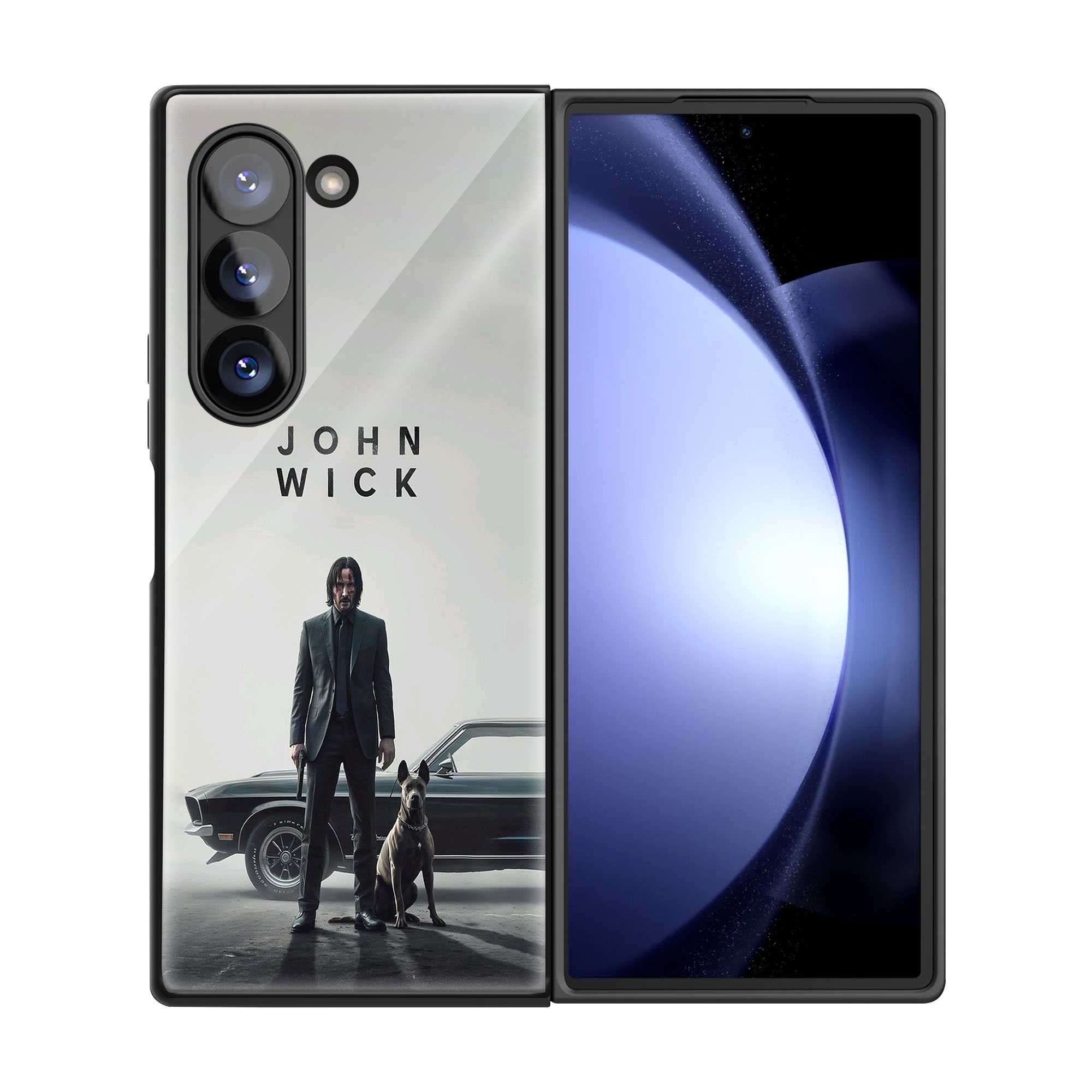 John Wick Vibes Samsung Z Fold Glass Case