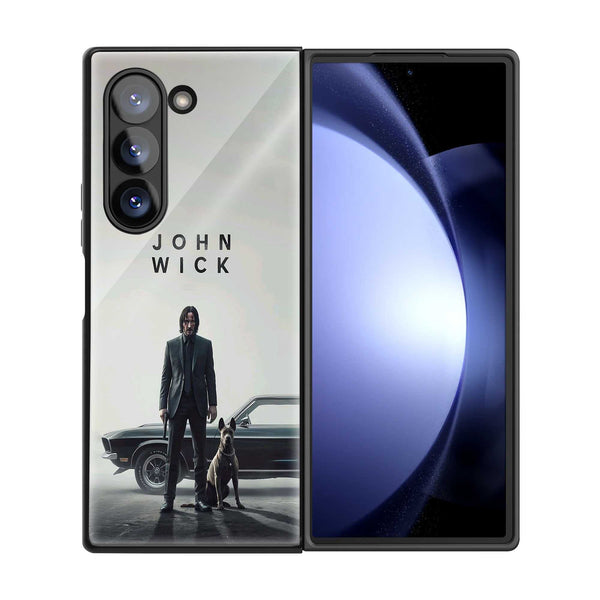 John Wick Vibes Samsung Z Fold Glass Case