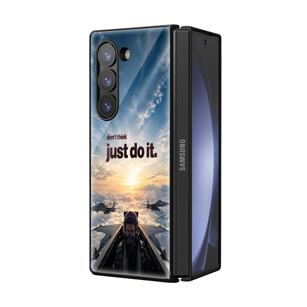 Just Do It Samsung Z Fold Glass Case