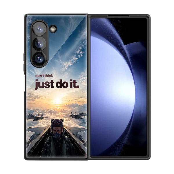 Just Do It Samsung Z Fold Glass Case