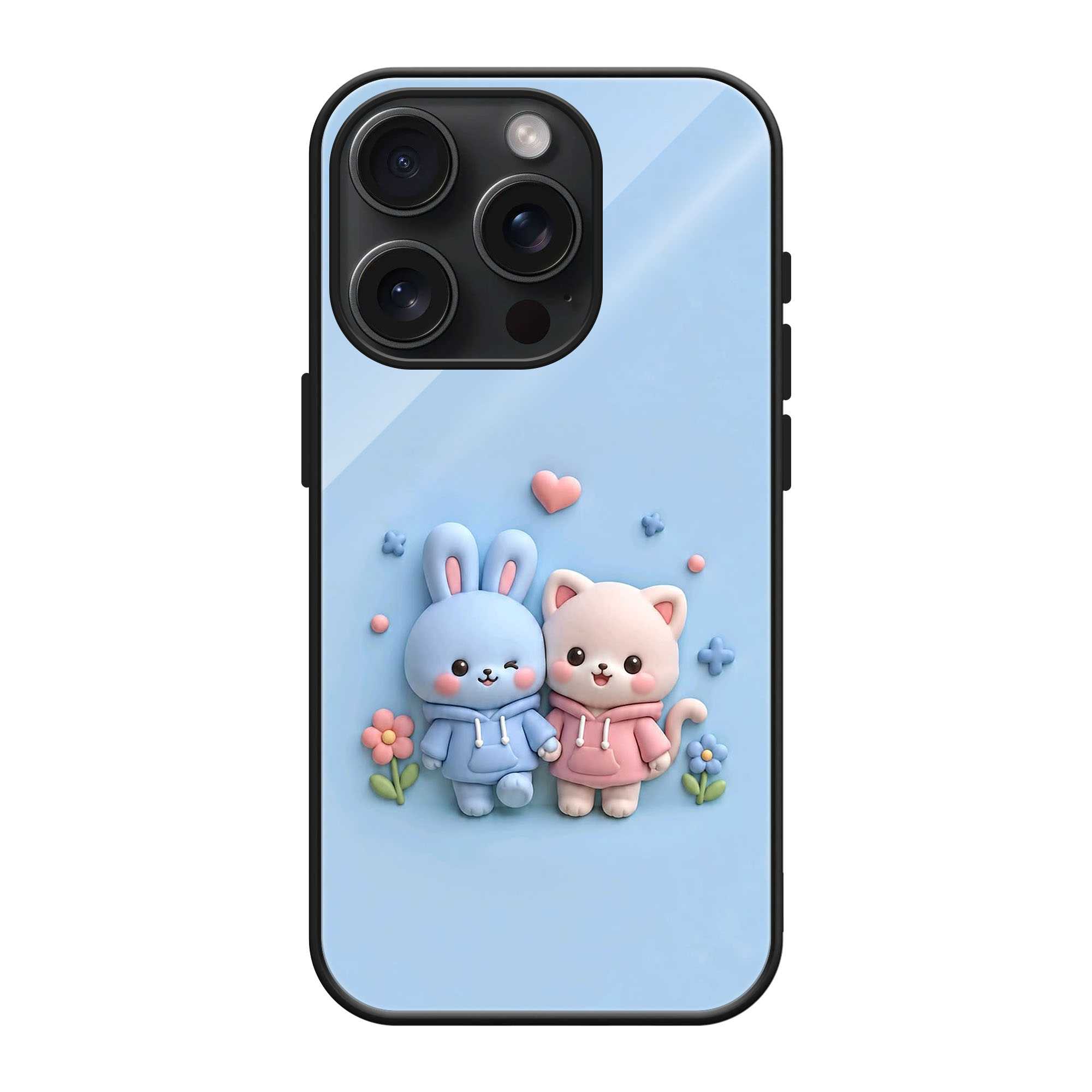Kawaii Couple Glass Case