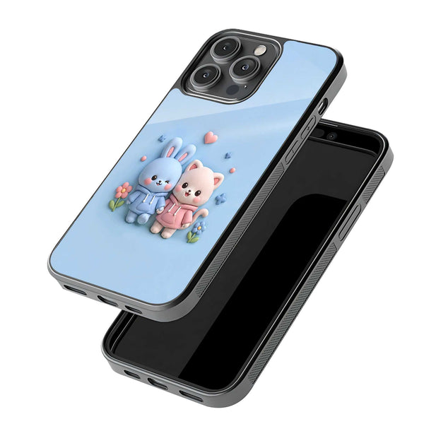 Kawaii Couple Glass Case