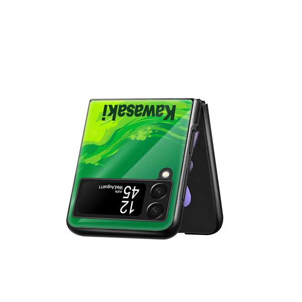 Kawasaki Pulse Samsung Z Flip Glass Case
