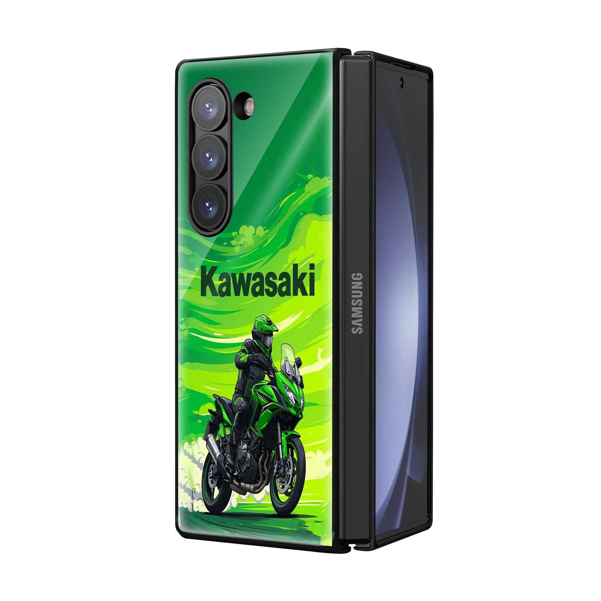 Kawasaki Pulse Samsung Z Fold Glass Case