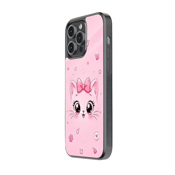 Kitty Blush Glass Case