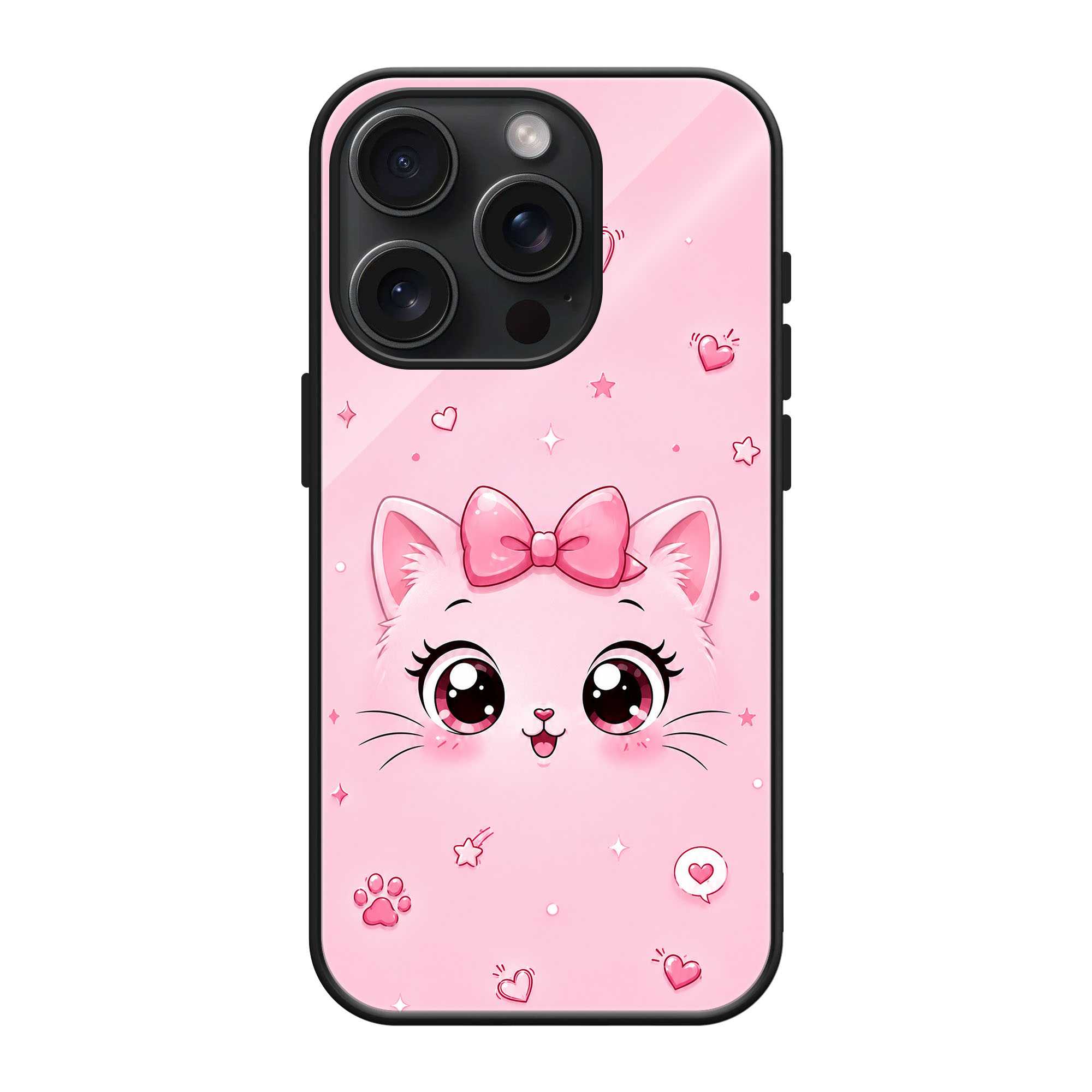 Kitty Blush Glass Case