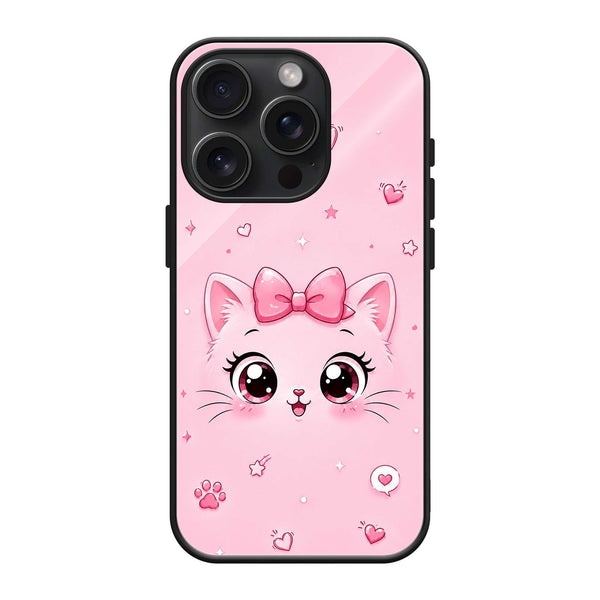 Kitty Blush Glass Case