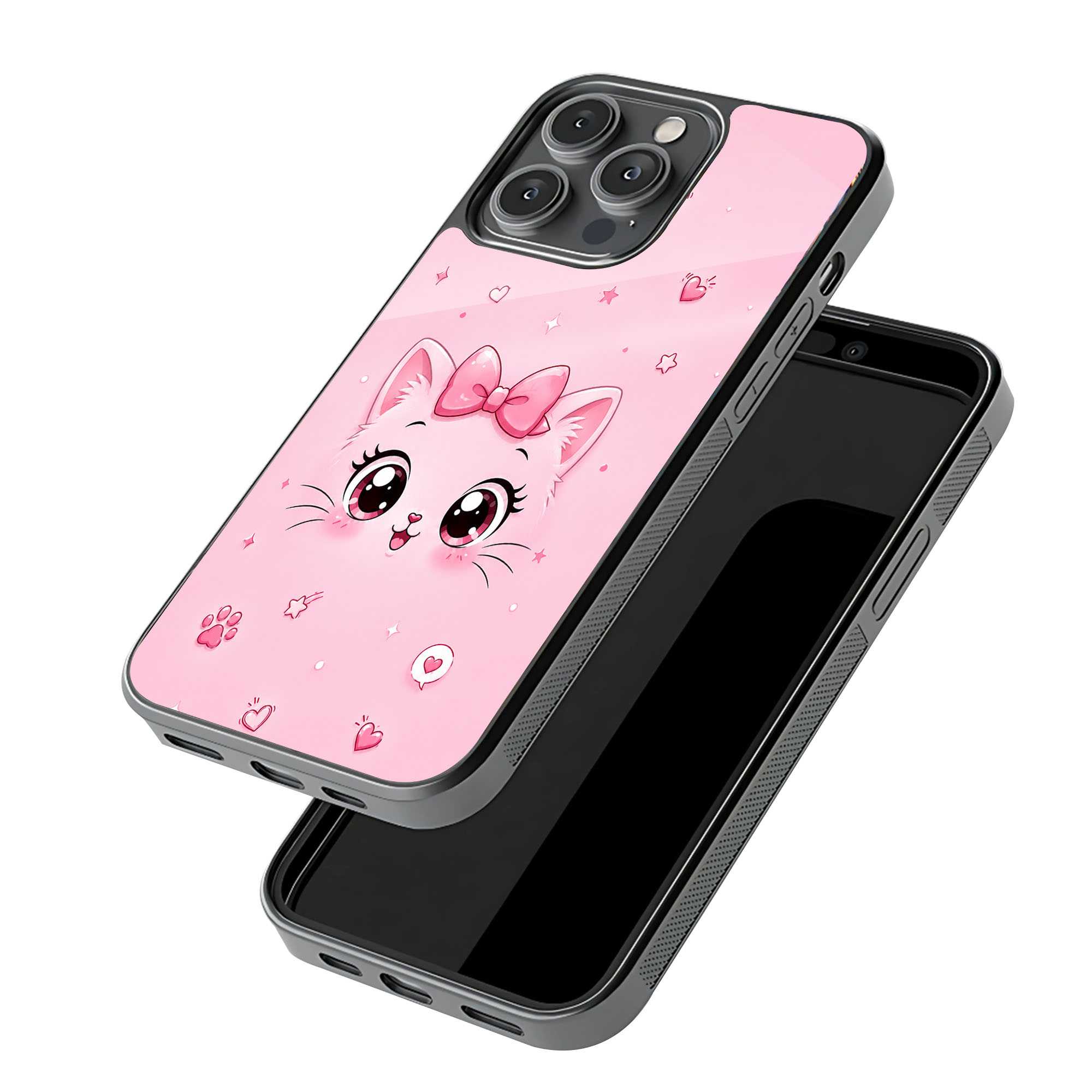 Kitty Blush Glass Case