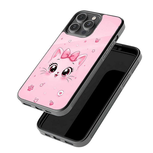 Kitty Blush Glass Case