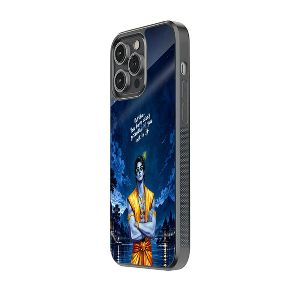 Krishna Midnight Wisdom Glass Case