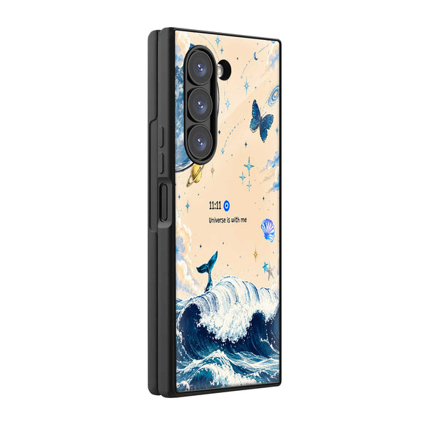 Krishna Ocean Serenity Samsung Z Fold Glass Case
