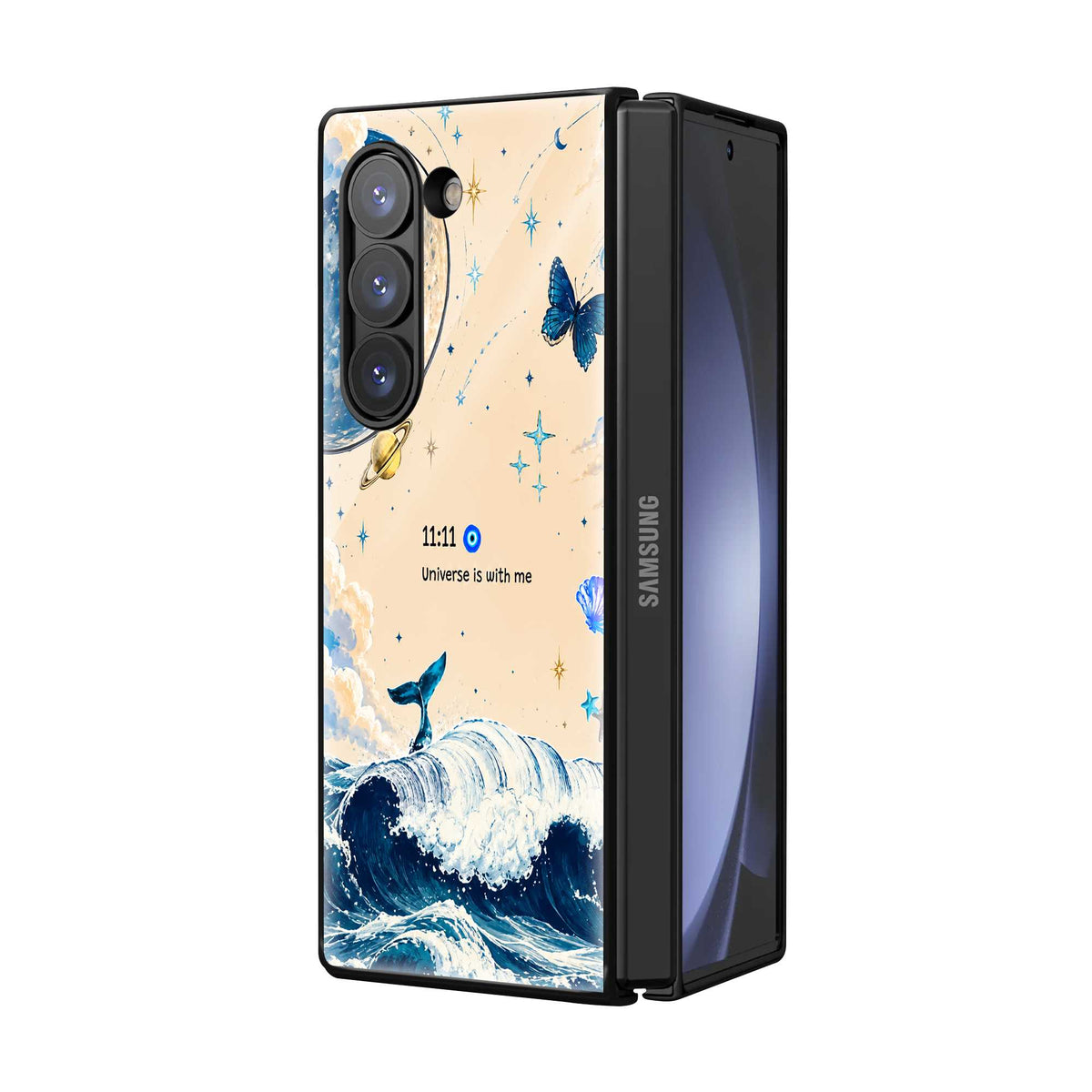 Krishna Ocean Serenity Samsung Z Fold Glass Case