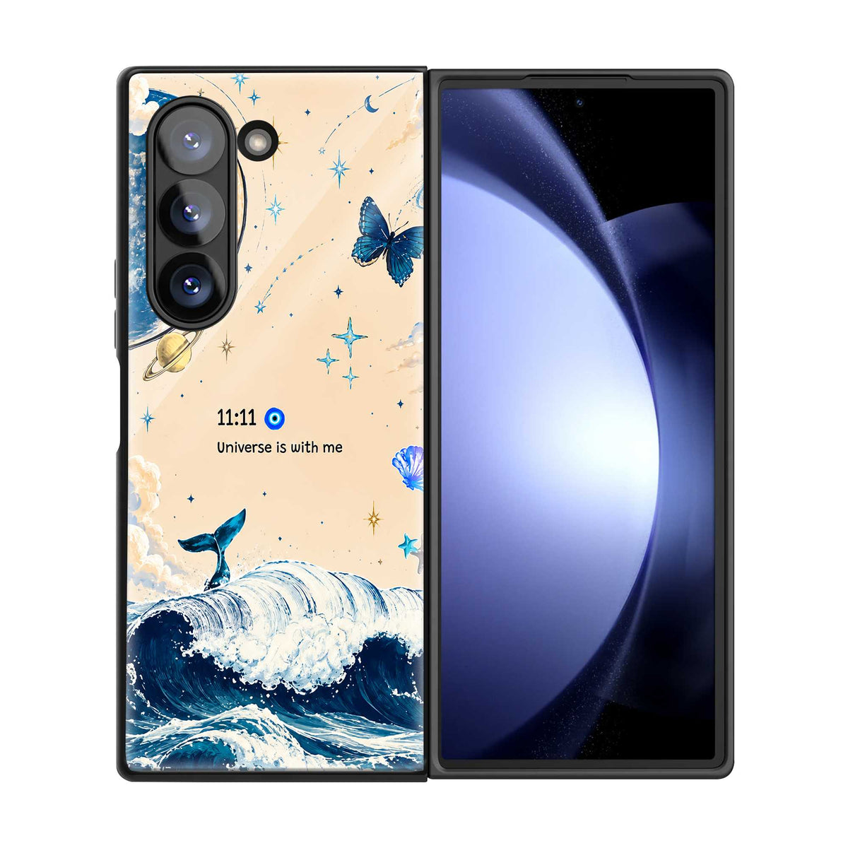 Krishna Ocean Serenity Samsung Z Fold Glass Case