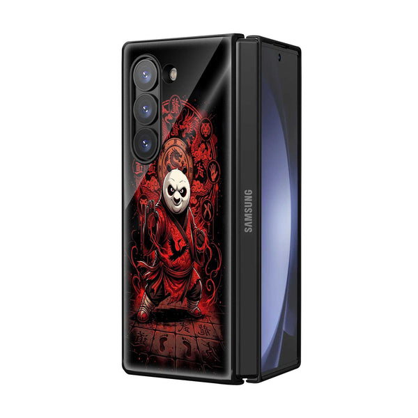 Kung Fu Panda Warrior Samsung Z Fold Glass Case